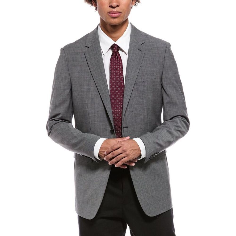 Theory Mens Chambers Wool-Blend Blazer, Grey